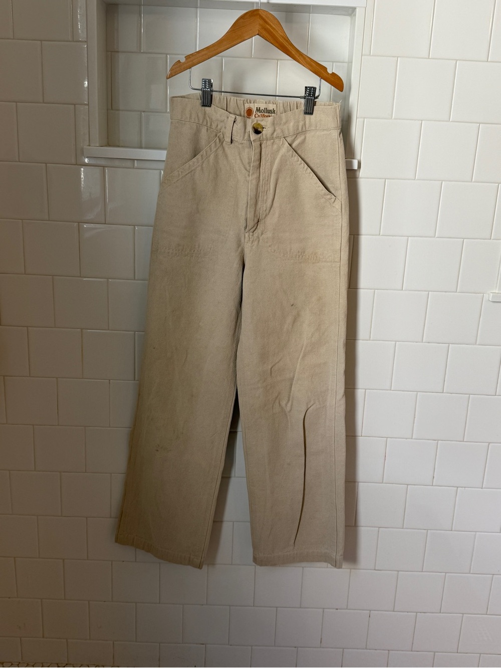Mollusk Surf Shop Painter Pants in “Natural”